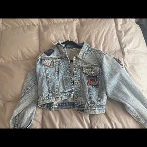 Vintage Cropped Jean Jacket